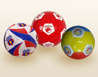 Examples of fan club soccer team balls