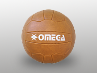 Retro old school style cow leather football soccer ball